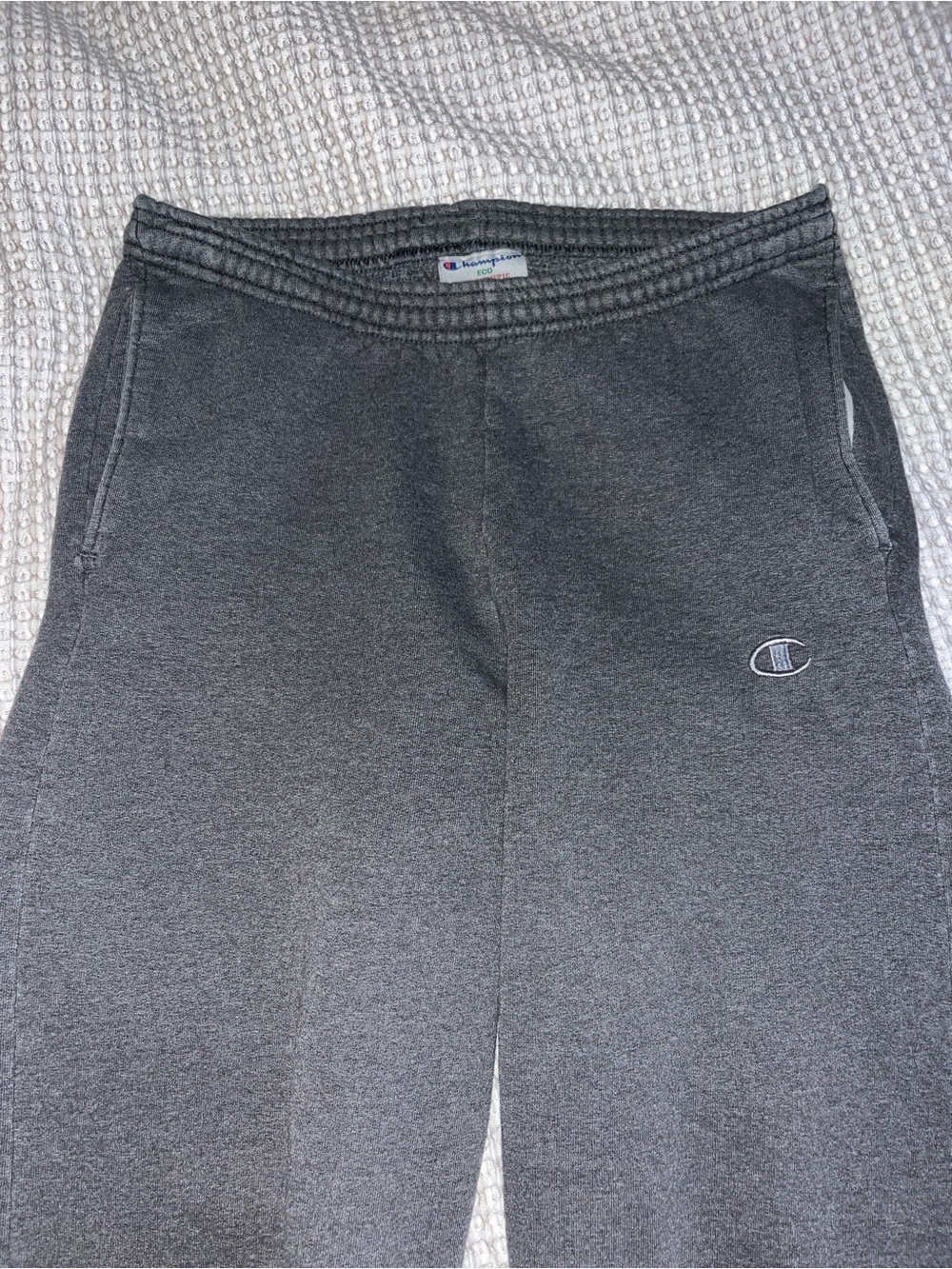 Mens Champion Dark Gray Sweatpants Relaxed Fit Elastic Waistband Small - Picture 3 of 6